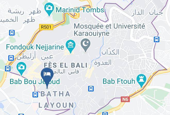 Fez - Hotel Riad La Cle De Fes Maps