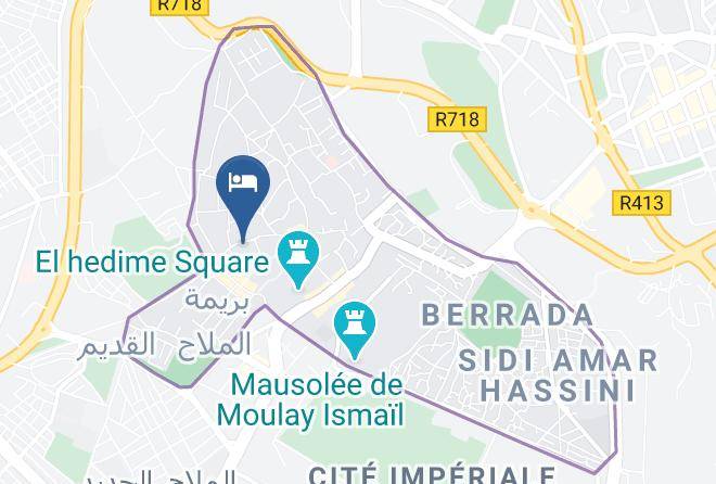 Meknes - Riad La Maison D'a Cote Maps