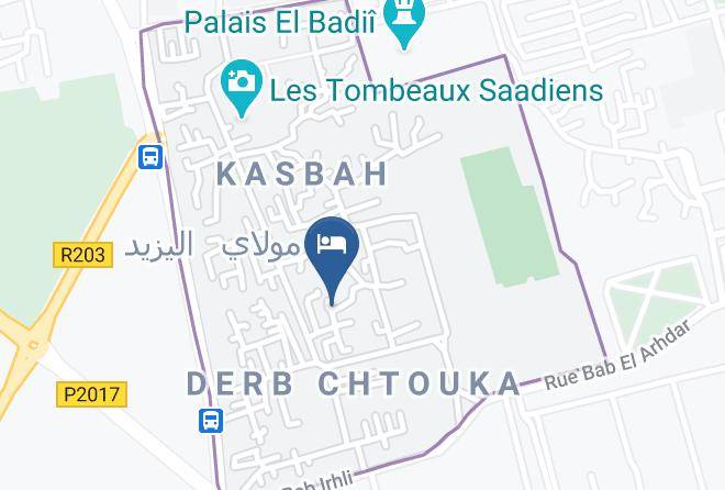 Marrakesh - Riad La Perle Rouge De Marrakech Maps