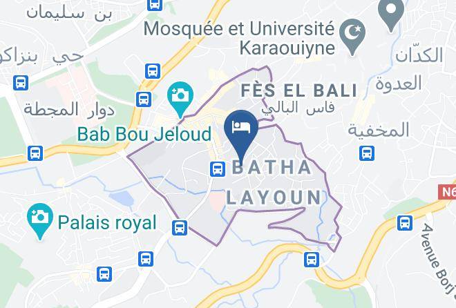 Fez - Riad La Porte Bleue Maps