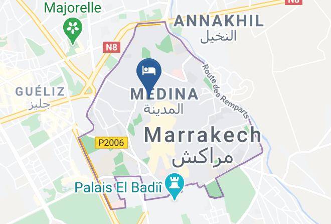 Marrakesh - Riad La Rose Orientale Maps