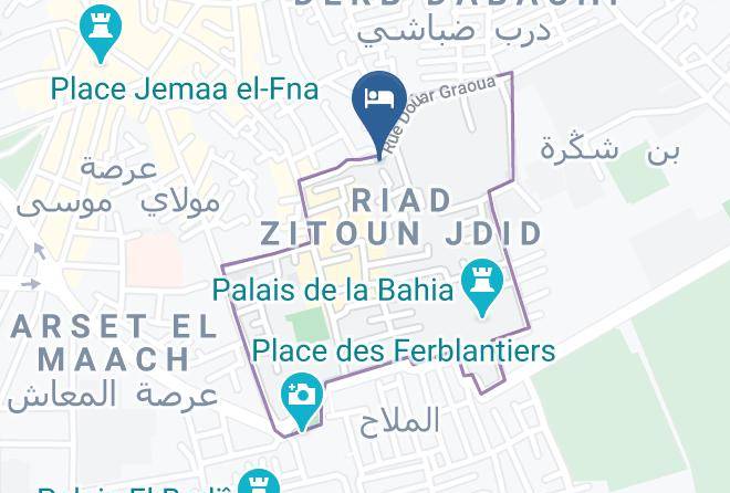 Marrakesh - Riad Lalla Manoush Maps