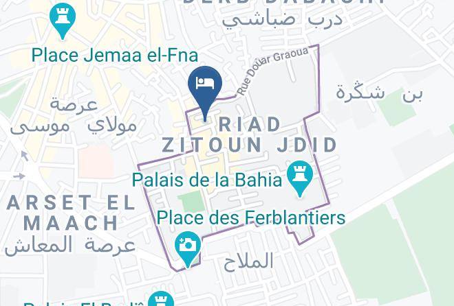 Marrakesh - Riad Le Clos Des Arts Maps