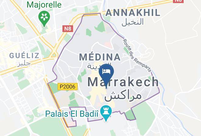 Marrakesh - Riad Les Hibiscus Hotel Maps
