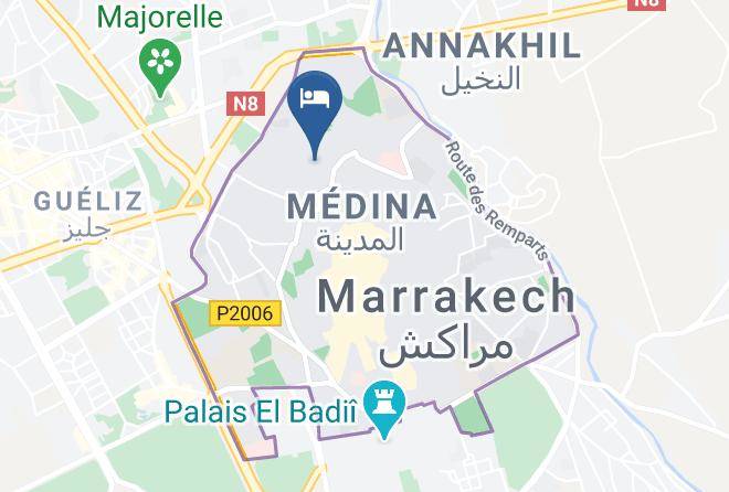 Marrakesh - Riad Les Jardins Des Lilas Maps
