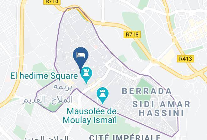 Meknes - Riad Ma Boheme Chez Amal Et David Maps