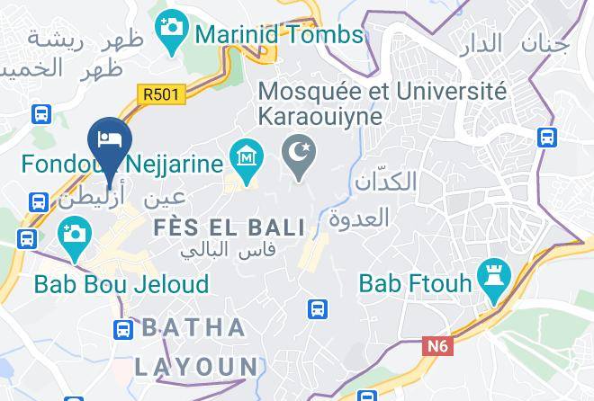 Fez - Riad Maison Bleue & Spa Maps