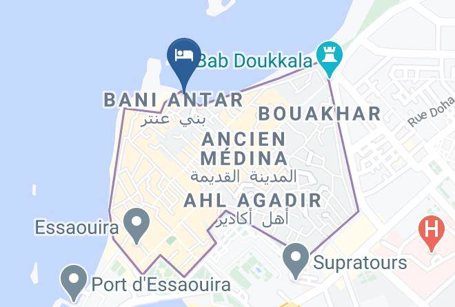 Essaouira - Hotel Riad Mimouna Maps