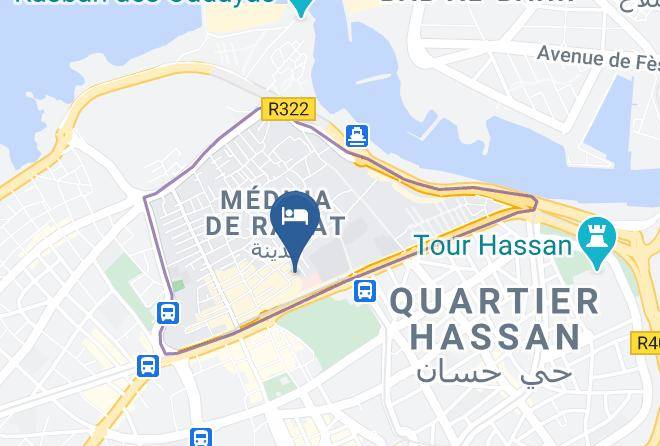 Rabat - Riad Najiba Maps