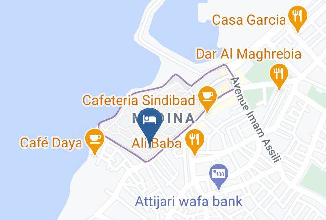 Tangiers - Riad Oasis D'asilah Maps