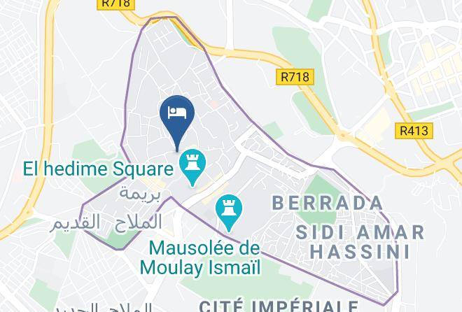 Meknes - Riad Om Hani Maps