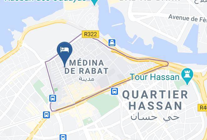 Rabat - Riad Oudaya Maps