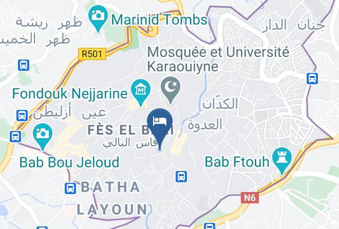 Fez - Riad Ouliya Maps