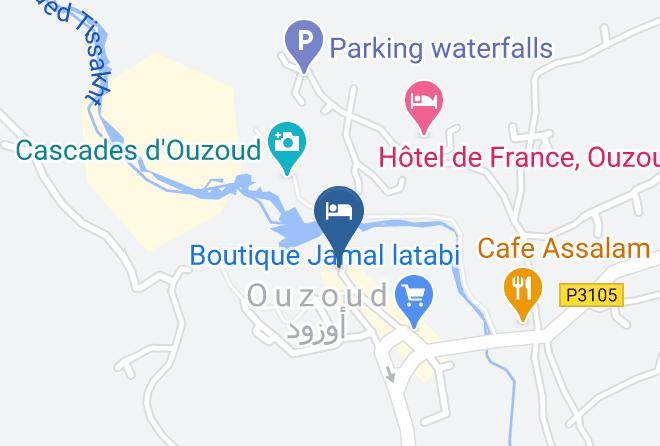 Tadla Azilal - Riad Cascades D'ouzoud Maps