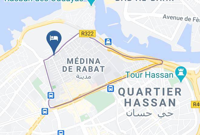 Rabat - Riad Rabat L'alcazar Maps