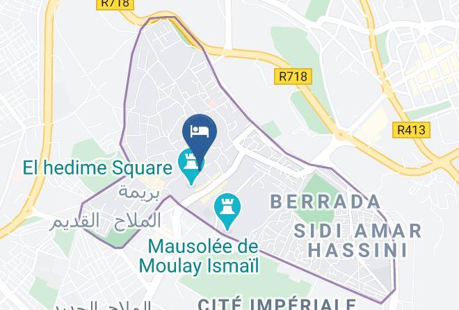Meknes - Riad Safir Maps