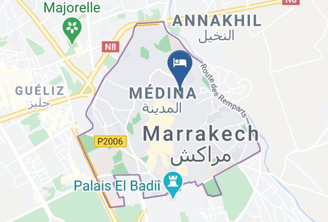 Marrakesh - Riad Spa Du Chameau Maps