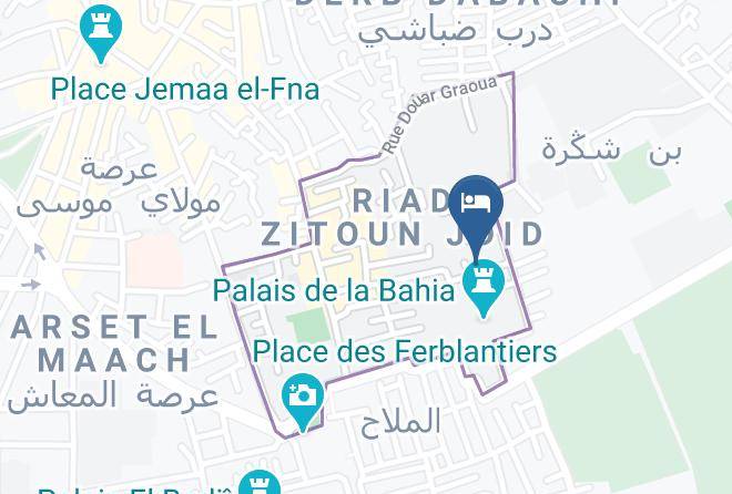 Marrakesh - Riad Spa Le Secret De Zoraida Maps