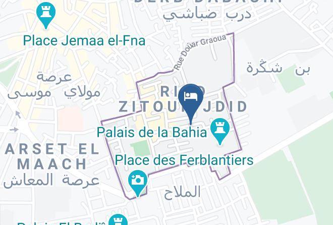 Marrakesh - Riad Hotel Assia Maps