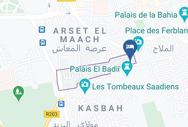 Marrakesh - Riad Turquoise Maps