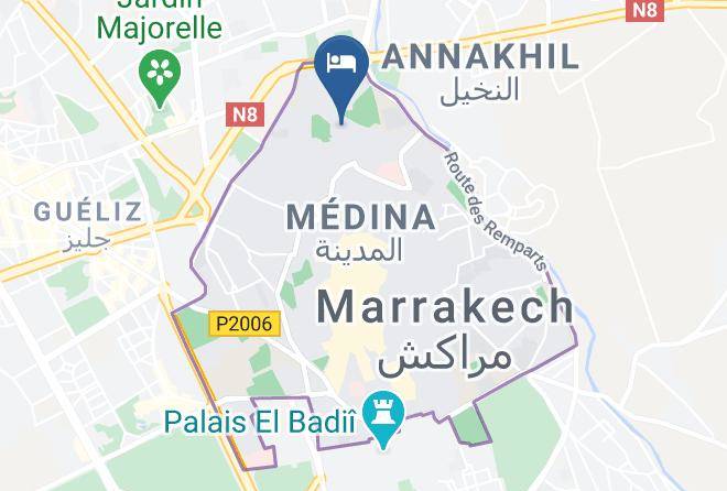 Marrakesh - Riad Vert Maps