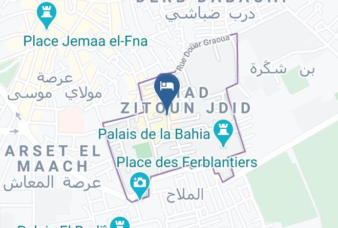Marrakesh - Riad Zanzibar Maps