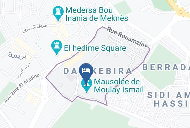 Meknes - Riad Zidania Meknes Maps
