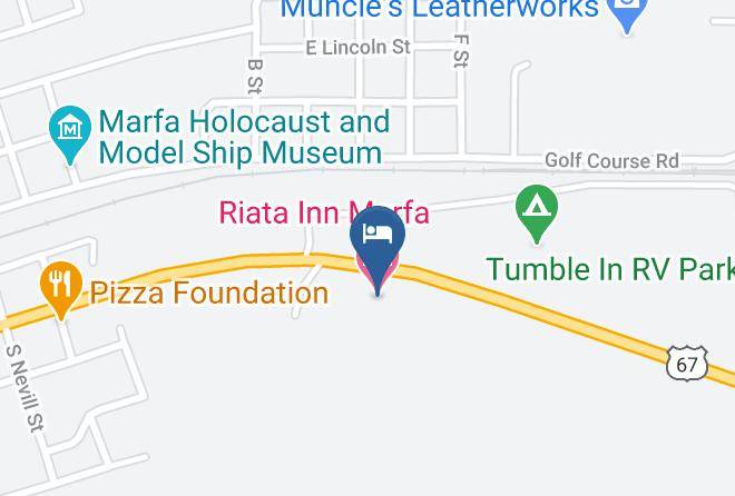 Presidio - Riata Inn Marfa Maps