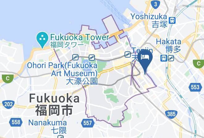 Fukuoka City Chuo Ward - Rib Max Fukuokatenjin Hotel Maps