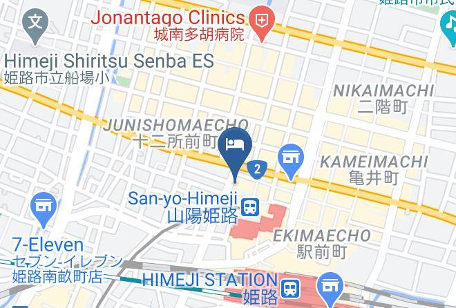 Himeji City - Rib Max Himeji Ekimae Hotel Maps
