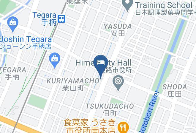 Himeji City - Rib Max Himeji Shiyakushomae Hotel Maps