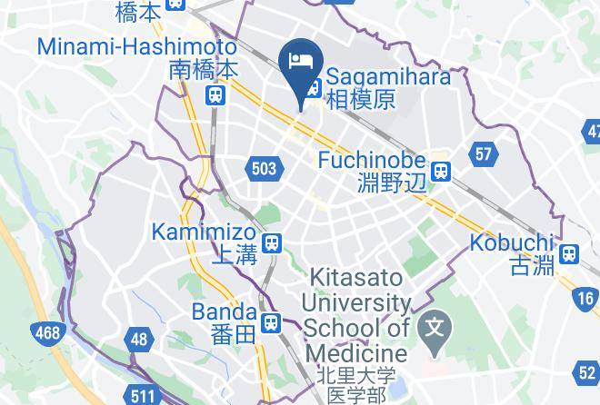 Sagamihara City Chuo Ward - Rib Max Sagamihara Ekimae Hotel Maps