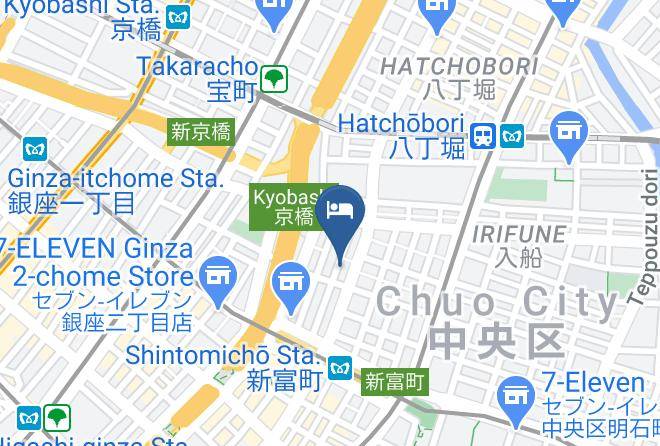 Chuo Ward - Rib Max Tokyoshintomicho Hotel Maps