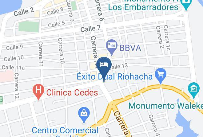 Ribai Hotels Riohacha Map