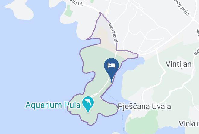 Pula - Ribarska Koliba Resort Maps