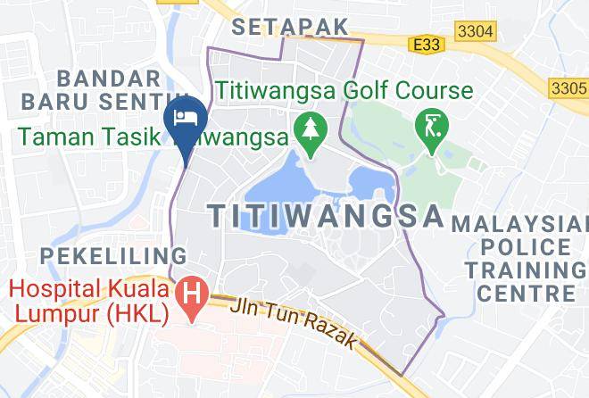 Kuala Lumpur - Riccarton Capsule Hotel Maps