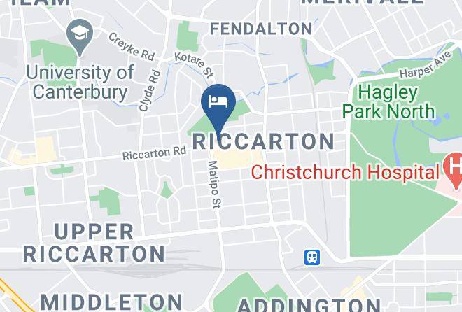 Christchurch - Riccarton Mall Motel Maps