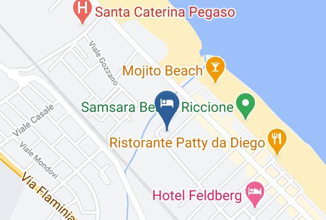 Rimini - Riccione Beach Hotel Maps