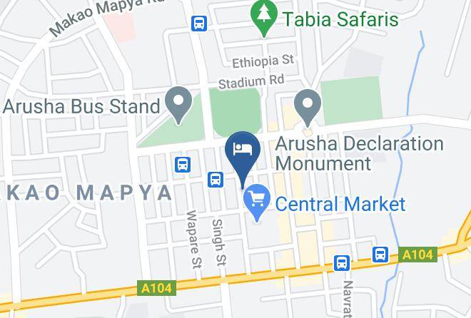 Arusha - Rich Hotel Maps
