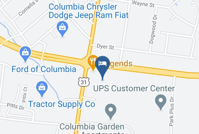Maury - Richland Inn Of Columbia Maps