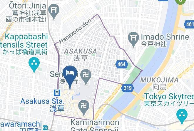 Taito Ward - Richmond Hotel Asakusa Maps