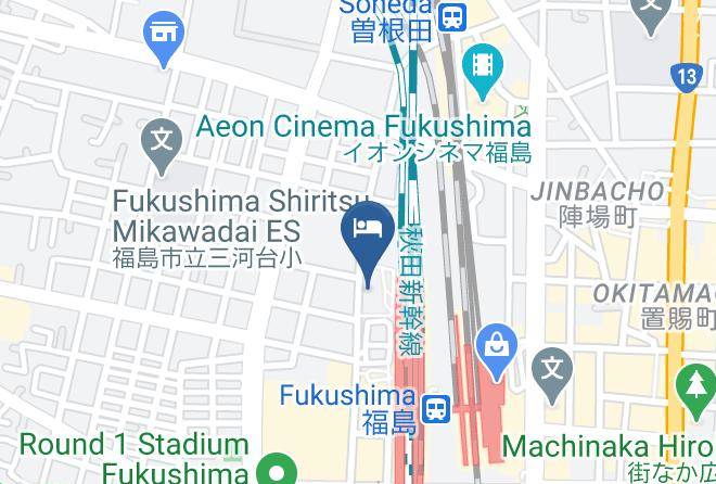 Fukushima City - Richmond Hotel Fukushima Ekimae Maps