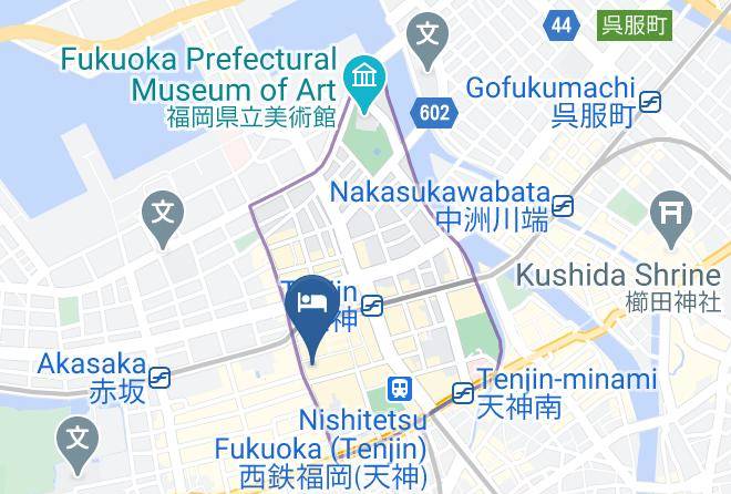 Fukuoka City Chuo Ward - Richmond Hotel Tenjin Nishidori Maps