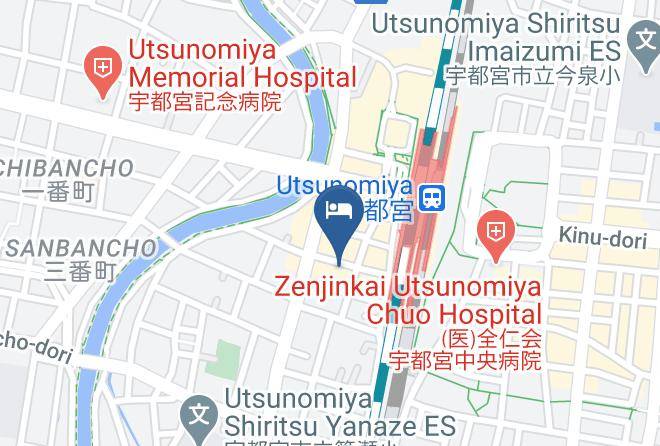Utsunomiya City - Richmond Hotel Utsunomiya Ekimae Annex Maps