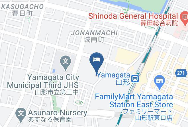 Yamagata City - Richmond Hotel Yamagata Ekimae Maps