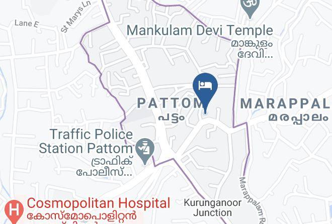 Trivandrum - Ridges Hotel Trivandrum Maps
