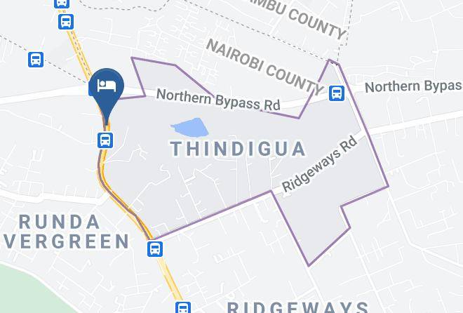 Nairobi - Ridgeways Park Hotel Maps