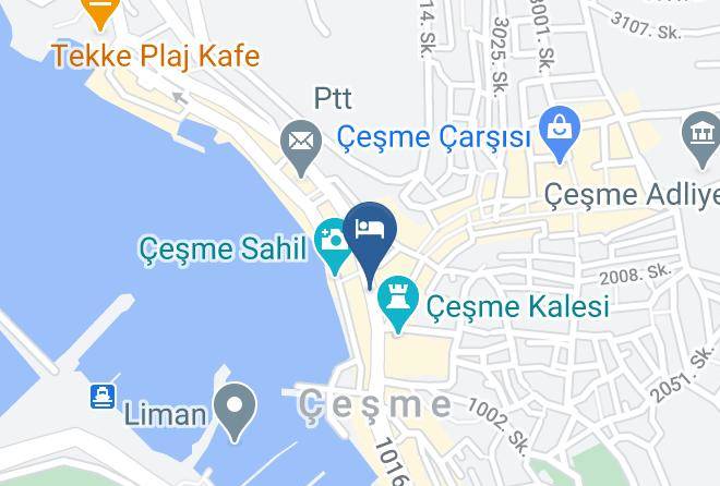 Cesme - Ridvan Otel Maps
