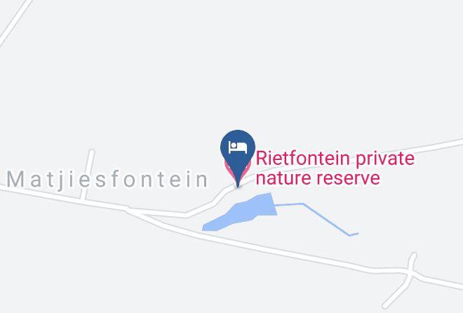Central Karoo - Rietfontein Private Nature Reserve Maps