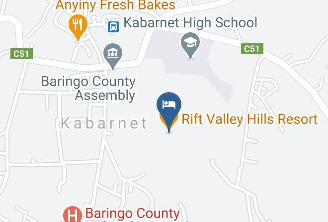 Baringo - Rift Valley Hills Resort Maps